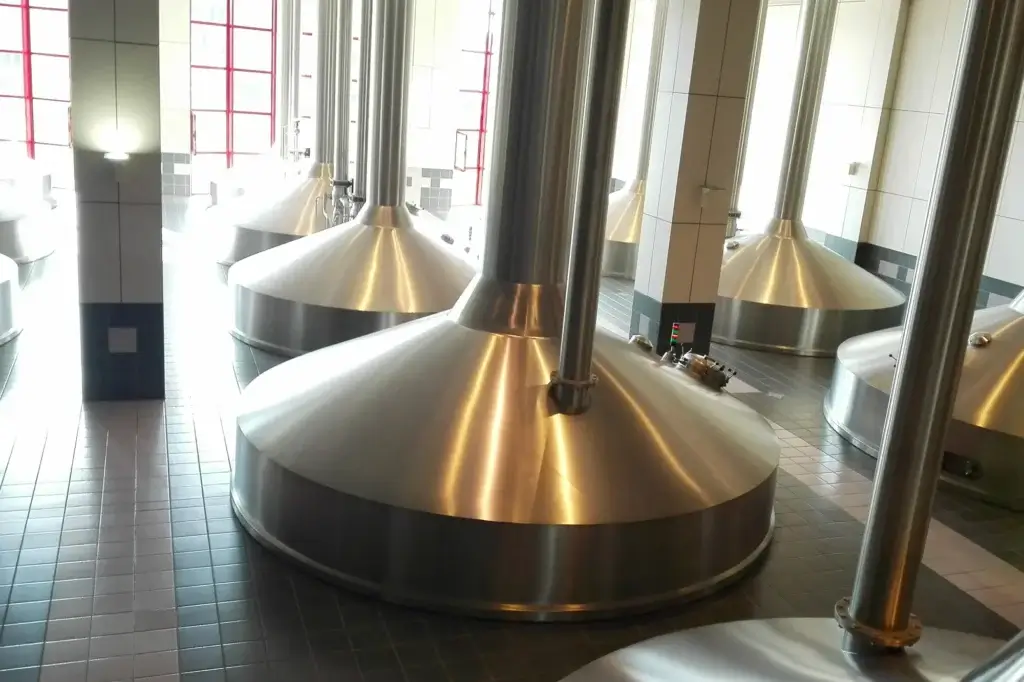 Het brouwhuis van Stella Artois, daar waar het brouwproces plaatsvindt.